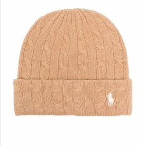 Polo by Ralph Lauren Camel Cable Knit Beanie